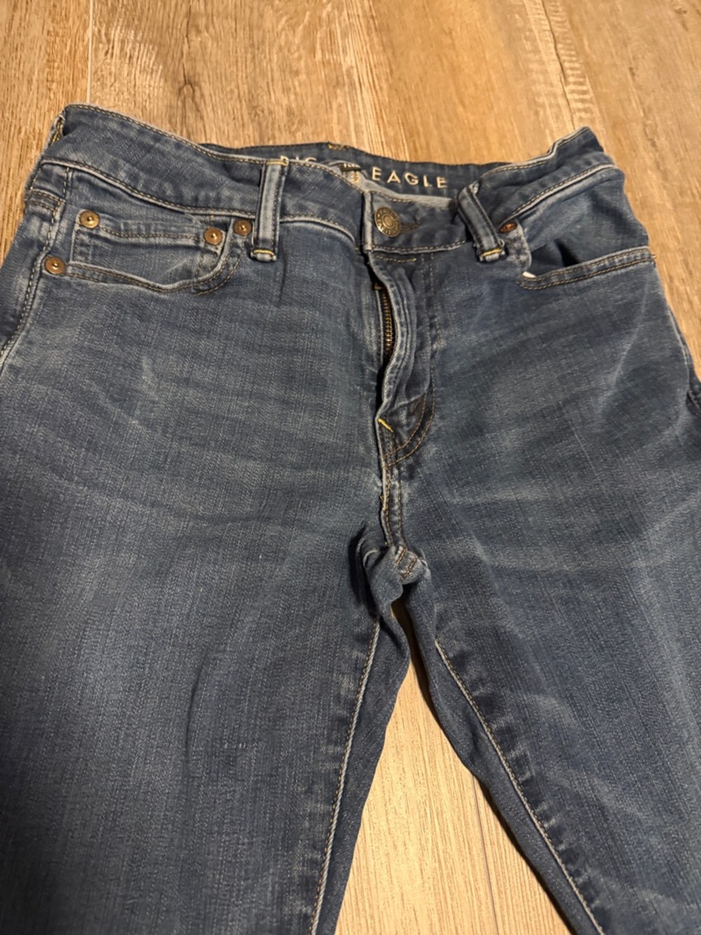 American Eagle Outfitters Air-flex Dark Wash Slim Straight Jeans